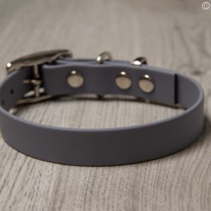 Biothane halsband Grijs