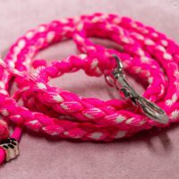 Lijn Round Roze/Wit 110cm