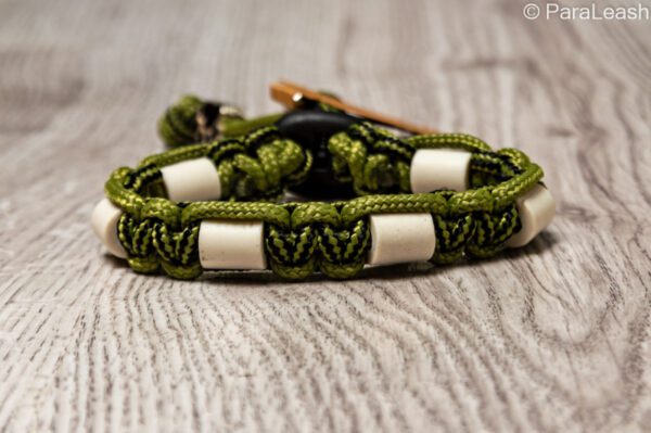 paracord tekenband groen met strepen